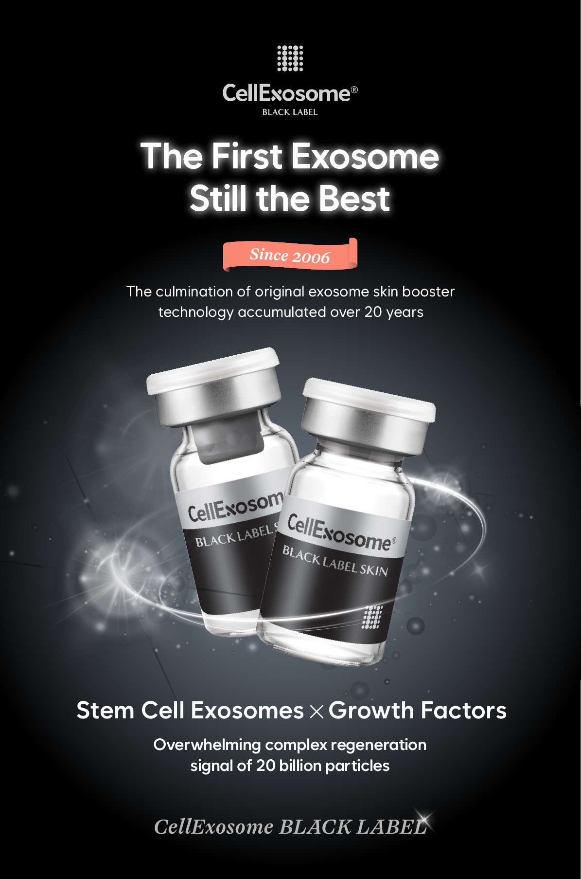 CellExosome Black Label — Korean stem cell exosome skin booster